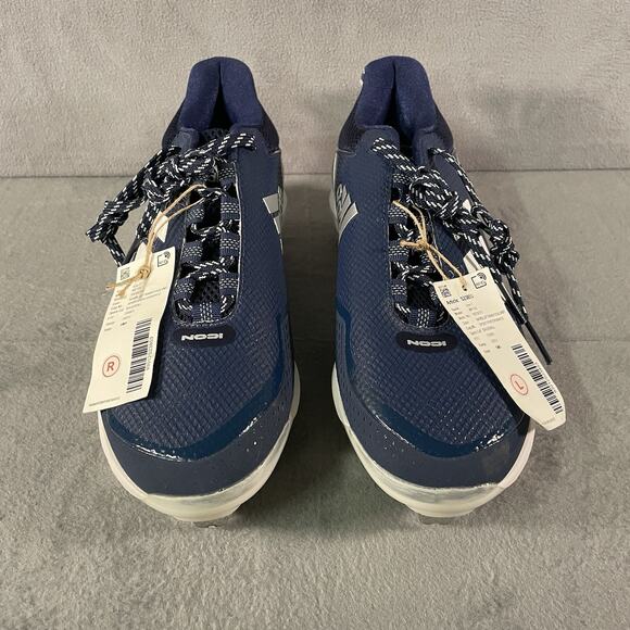 Adidas Icon 7 Navy Blue/White Low Baseball Cleats S23853 Men's Size 9 - Picture 1 of 10
